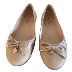 Kate Spade leather pink ballet flats size 5